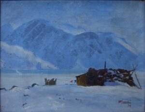 Ritenbenk, Appat, oliemaleri af Hans Jacobi 1934