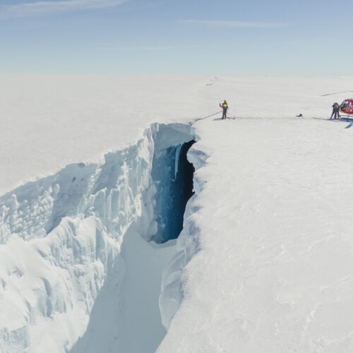 Fotografier af klimaforskning på Grønlands indlandsis